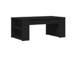 Syfax™ Tavolino Da Salotto Nero 102X55X42 Cm In Legno Multistrato