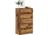 Vidaxl Cassettiera Effetto Legno Vecchio 60X36X103 Cm Materiale A Base Di Legno