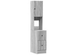 Vidaxl Armadio Da Cucina Grigio Sonoma 35X50X180 Cm Materiale A Base Di Legno