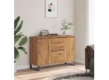 Vidaxl Credenza Artisan In Rovere 101,5X35X70 Cm Materiale A Base Di Legno