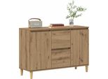 Vidaxl Credenza Artisan In Rovere 102X35X70 Cm Materiale A Base Di Legno