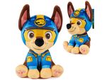 Paw Patrol Jungle Pups Mascotte Chase Cane Di Peluche 18 Cm