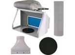 Cabina Di Verniciatura Portatile Per Modelli Con 3 Luci Led Cob E Scarico HS-E550LK