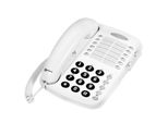 Geemarc, Telefono Per Anziani Ufficio Amplificato Con Suoneria Regolabile Ad Alto Volume, Bianco