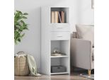 Vidaxl Credenza Bianca 40X42,5X124 Cm Materiale A Base Di Legno