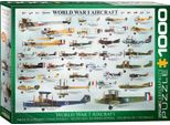 Puzzle Da 1000 Pezzi - Aerei Storici Della 1A Guerra Mondiale + Accessori Per Il Puzzle