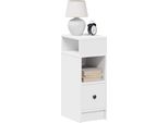 Vidaxl Comodino Con Cassetto Bianco 25X31X66 Cm