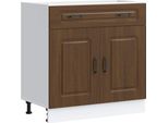 Vidaxl Base Per Cucina Kalmar Brown In Legno Effetto Rovere
