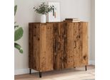 2025 Cloris Vetrina Credenza Effetto Legno Vecchio 90X34X80 Cm Materiale Legno - Cassettiere Vendita7724673 1Pacco
