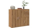 Vidaxl Credenza Artisan In Rovere 91 X 29,5 X 75 Cm Materiale In Legno