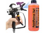 Rosfix Liquido Di Manutenzione E Pulizia Per Lo Spruzzatore Di Vernice Paintpatron 3In1 Da 1L + Pistola A Spruzzo Per Lo Spruzzatore Di Vernice Turboj