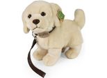Rappa Peluche Cane Golden Retriever In Piedi Con Guinzaglio 25 Cm ECO-FRIENDLY