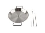 Spiedo Verticale Per Barbecue Porta-Spiedo Verticale Brasiliano Accessorio Per Barbecue In Acciaio Inox Con 3 Spiedi Rimovibili