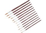 Pennello, Pennello Per Pittura, Pennello Per Disegno, Pennello Per Pittura Con Pelo Di Nylon, Pennello Per Pittura Ad Acquerello