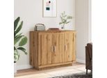 Vidaxl Credenza Artisan In Rovere 92X35X75 Cm Materiale A Base Di Legno