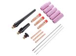 Set Di Saldatura Tig, Set Di Saldatura Tig 17Pcs, Set Di Saldatura Tig Abs, Kit Di Accessori Per Torcia Di Saldatura Tig, Kit Di Isolatori Per Lenti Di Gas, Kit Di Pinze Per Lenti Di Gas Tig