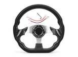 Volante Universale Per Auto Da 320 Mm In Fibra Di Carbonio Per Corse E Drifting Con Pulsante Del Clacson