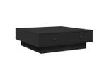 Syfax™ Tavolino Da Salotto Nero 90X90X28 Cm In Truciolato