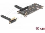 Delock Adapter Pcie 3.0 X1 Stecker 90° Gewinkelt Zu M.2 Key M Buchse Mit Kabel 10 (81503)