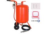 Succebuy Sabbiatrice Da 20 Galloni, Serbatoio Portatile Ad Alta Pressione Da 60-110 Psi, Kit Di Sabbiatura Ad Aria Compressa Con 4 Ugelli In Ceramica E Separatore Olio-Acqua Per Rimuovere Vernice, Macchie E Ruggine