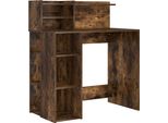 Vidaxl Scrivania In Rovere Fumé 90 X 48 X 101,5 Cm Materiale In Legno