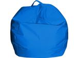Talamo Italia Pouf Ascia 65X65X50H Cm Blu, Blu Forma Sacco Italy