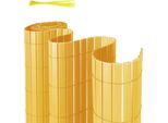 Clanmacy Pvc Privacy Screen Schermo Privacy Per Recinzione Giardino Resistente Alle Intemperie Bambù 180X700Cm
