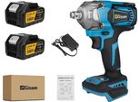 Avvitatore Elettrico A Impulsi, Coppia Di 1200NM, Motore Brushless, 2 Pacchi Batteria