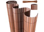 Hengda Pvc Privacy Schermo Recinzione Privacy Per Recinzione Giardino Resistente Alle Intemperie Marrone 90X900Cm