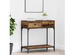 Vidaxl Consolle Con Ripiano In Legno Di Recupero 75 X 34,5 X 75 Cm Materiale A Base Di Legno