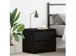 Vidaxl Comodino Look Rovere Nero 50 X 40 X 43,5 Cm Materiale A Base Di Legno