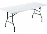 Tavolo Pieghevole Marbueno Resina Bianco 180X70X74 Cm Catering, Spiaggia E Campeggio 10529