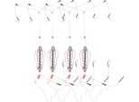 4Pcs Pesca Esca Titolare Gabbia Rimbalzando Cesto Esca Alimentatore Con Accessori Gancio