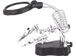 Helping Hand Luce Led Regolabile Lente D'ingrandimento Stazione Saldante Terza Mano Morsetto Ausiliario Per Saldare