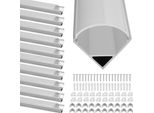 Bettizia 10X1M Profilo Led In Alluminio Striscia Led Profilo Led In Alluminio Guida Canale Led Per Striscia Led Modelli Di Profilo A V