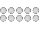 10 Pezzi Orologio Blu, Lunetta Luminosa, Quadrante A Punti, Parti Accessoriate