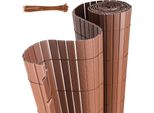 Jayseuw Pvc Privacy Schermo Recinzione Privacy Per Recinzione Giardino Resistente Alle Intemperie Marrone 80X1000Cm
