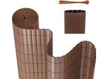 Aopunly Pvc Privacy Screen Schermo Privacy Per Recinzione Giardino Resistente Alle Intemperie Marrone 180X900Cm