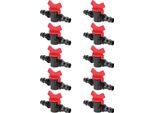 10PCS 1/2 Raccordi Di Irrigazione A Tubo Spinato In Linea Valvola Giardino Irrigazione Connettore