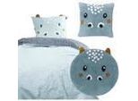 Set Di Biancheria Per Bambini + Cuscino + Tappeto Trapuntato - Oggi - Hypo - 140 X 200 Cm - Cotone
