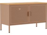 Credenza Moderna A 2 Ante L100 Cm In Metallo Marrone - Oviala Punchy