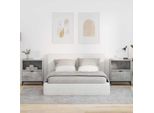Vidaxl Comodini 2 Pezzi Grigio Cemento 49 X 36 X 61 Cm Materiale In Legno