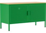 Credenza Moderna A 2 Ante L100 Cm In Metallo Verde - Oviala Punchy