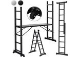 Bettizia Impalcatura Da Lavoro Impalcatura Impalcatura Piattaforma Di Lavoro Scala Impalcatura Scaletta Multi-Scaffolding, Nero