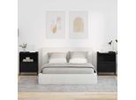 Vidaxl Comodini 2 Pezzi Nero 49 X 36 X 61 Cm Materiale A Base Di Legno
