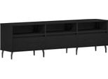 Mobile Tv Vidaxl Look Rovere Nero 150 X 30 X 44,5 Cm