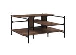 Syfax™ Tavolino Salotto Rovere Marrone 100X100X48,5 Legno Multistrato