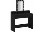 Vidaxl Tavolino Da Toilette Nero 100 X 41 X 140 Cm Materiale A Base Di Legno