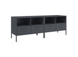 Syfax™ Mobili Tv 2Pz Antracite 68X39X50,5 Cm In Acciaio