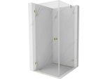 Mexen Lunar-B Cabina Doccia Battente Sinistra 80 X 80 Cm, Trasparente, Oro - 832-080-080-50-00-L